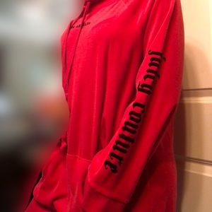 Juicy Couture Red Velvet Hoodie